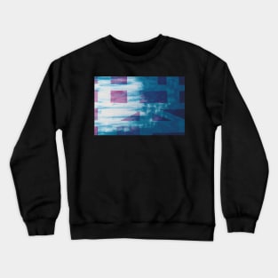 Geometrical water in Blue Crewneck Sweatshirt